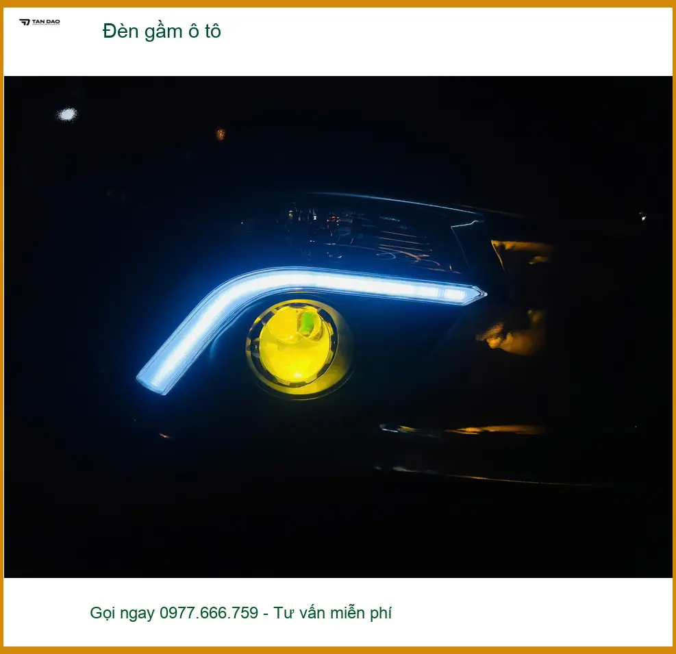 Chú Minh lắp đèn gầm ô tô cho Hyundai Accent tại Quận 10 để cải thiện tầm nhìn ban đêm ảnh thực tế 4