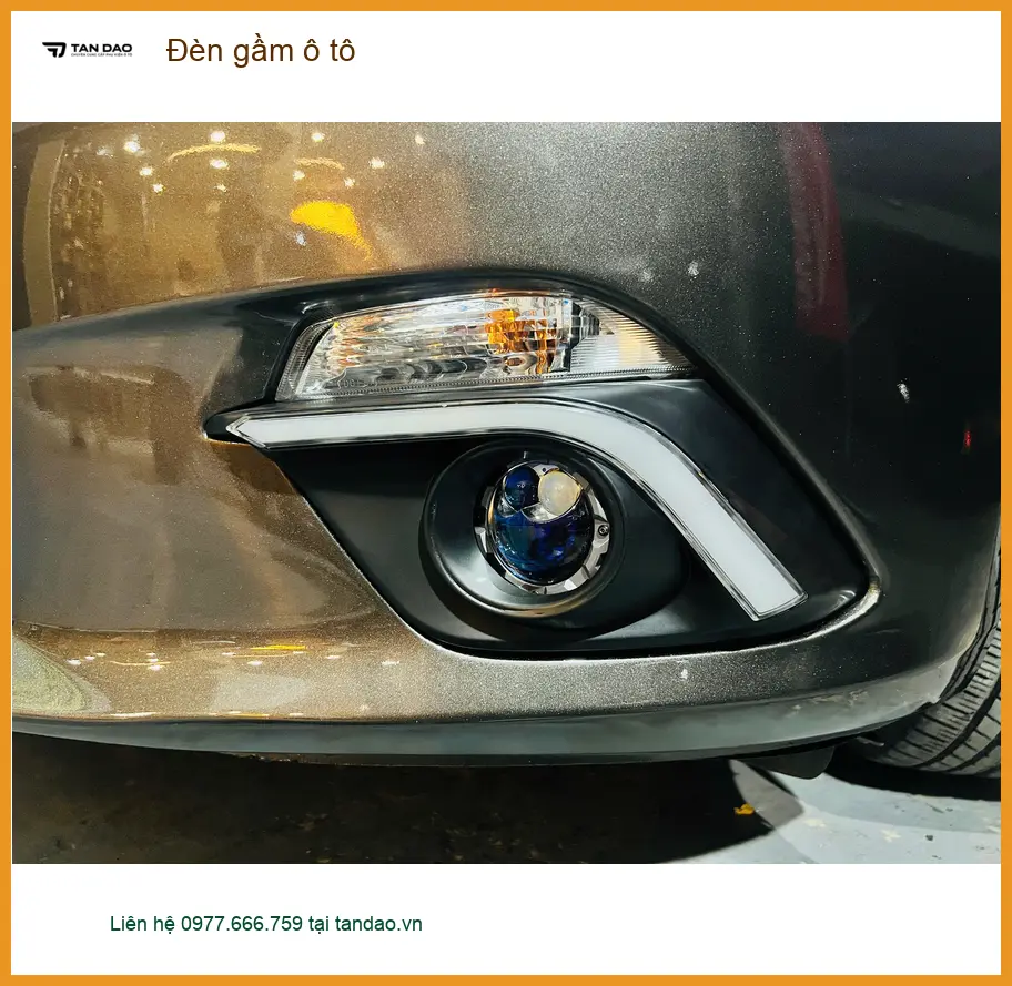 Chú Phước lắp đèn gầm ô tô cho Toyota Camry tại Quận 9 để cải thiện tầm nhìn ban đêm ảnh thực tế 2