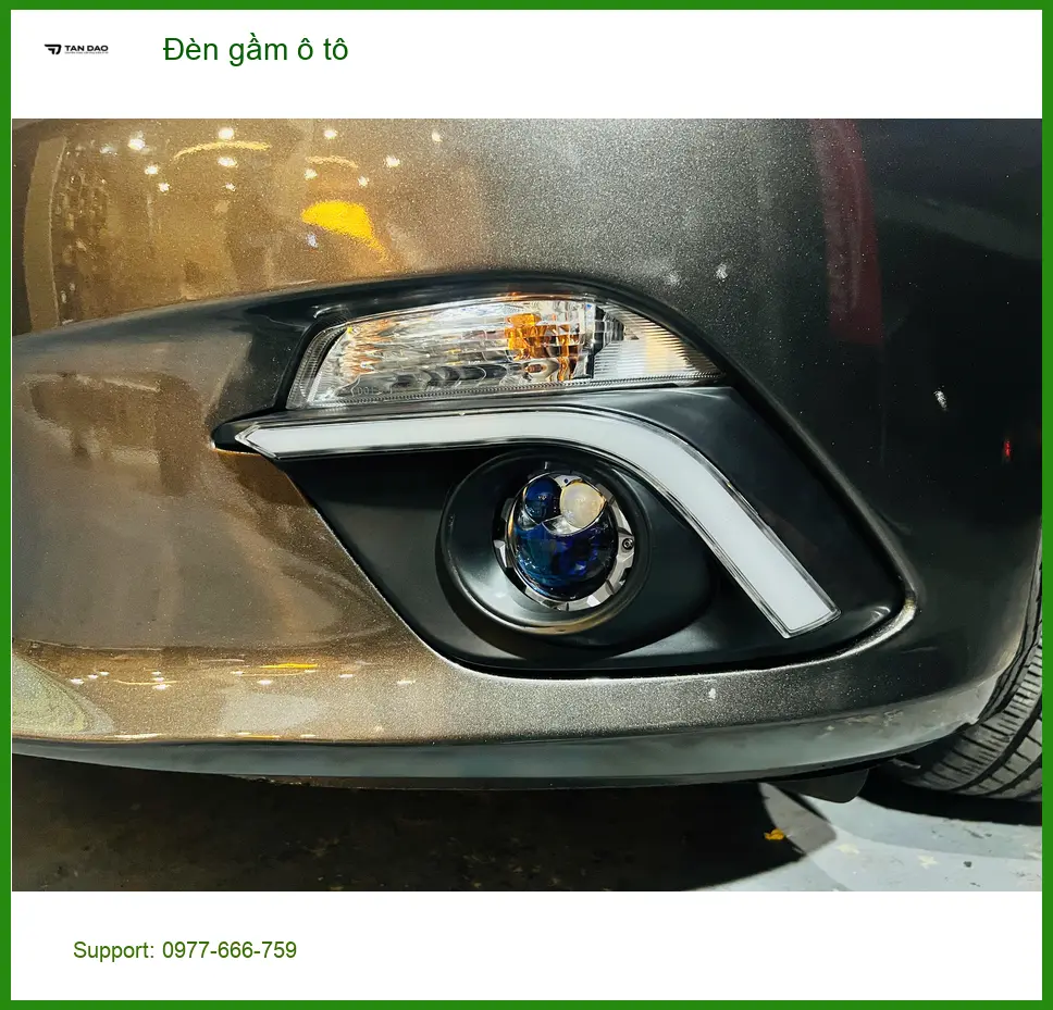 Anh Khang lắp đèn gầm ô tô cho Hyundai Accent tại Quận Thủ Đức vì hay đi đường tối ảnh thực tế 3