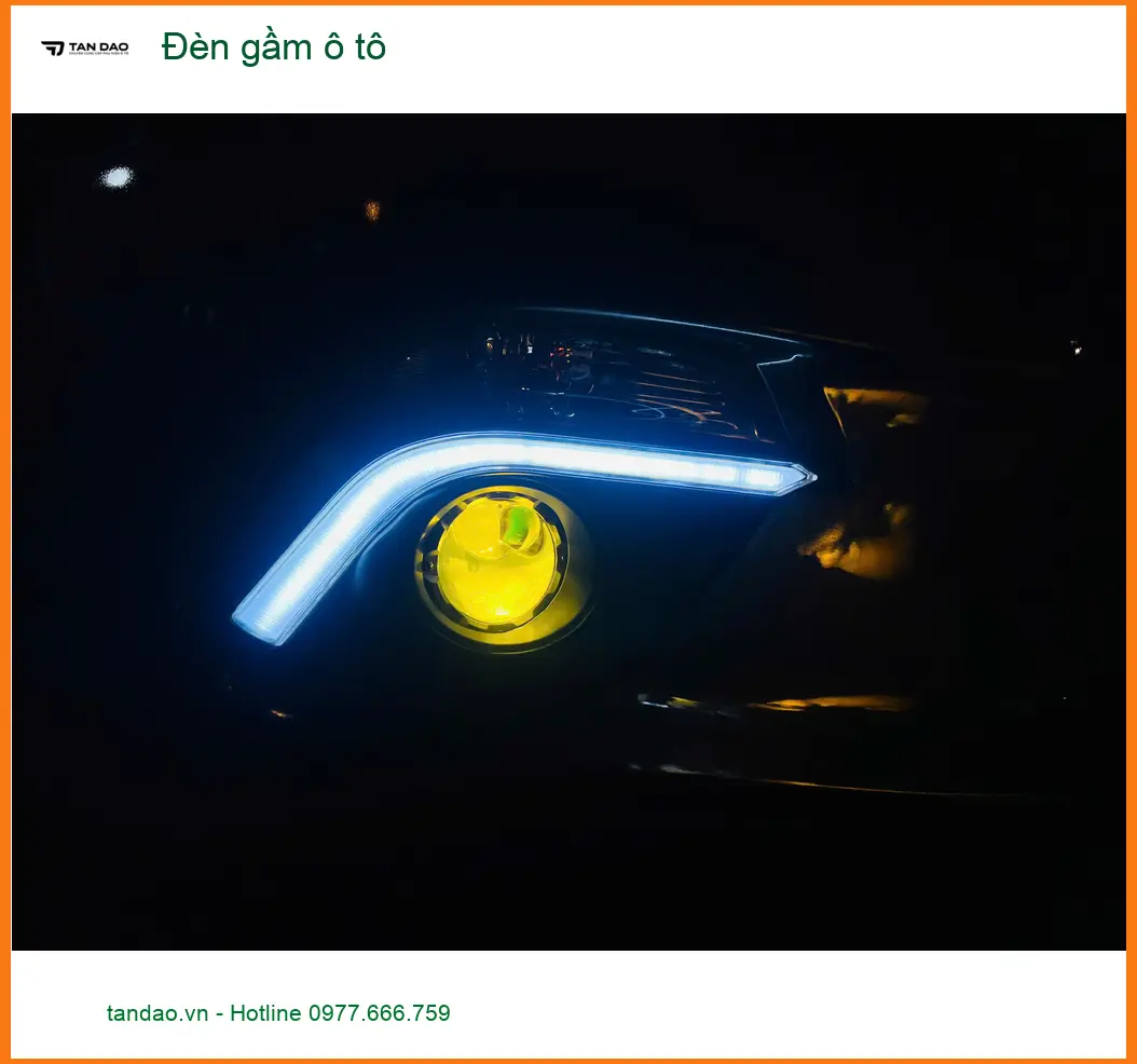 Chú Phước lắp đèn gầm ô tô cho Toyota Camry tại Quận 9 để cải thiện tầm nhìn ban đêm ảnh thực tế 4