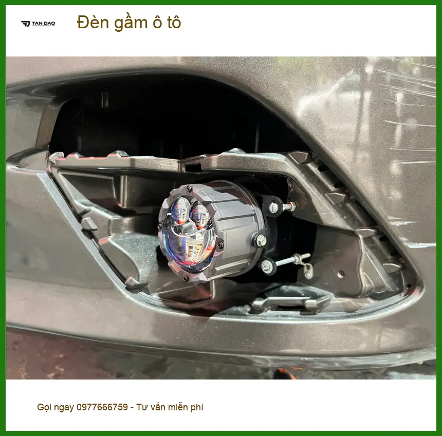 Anh Tùng lắp Đèn gầm ô tô cho Hyundai Accent tại Hóc Môn vì thường xuyên đi đường tối ảnh thực tế 4