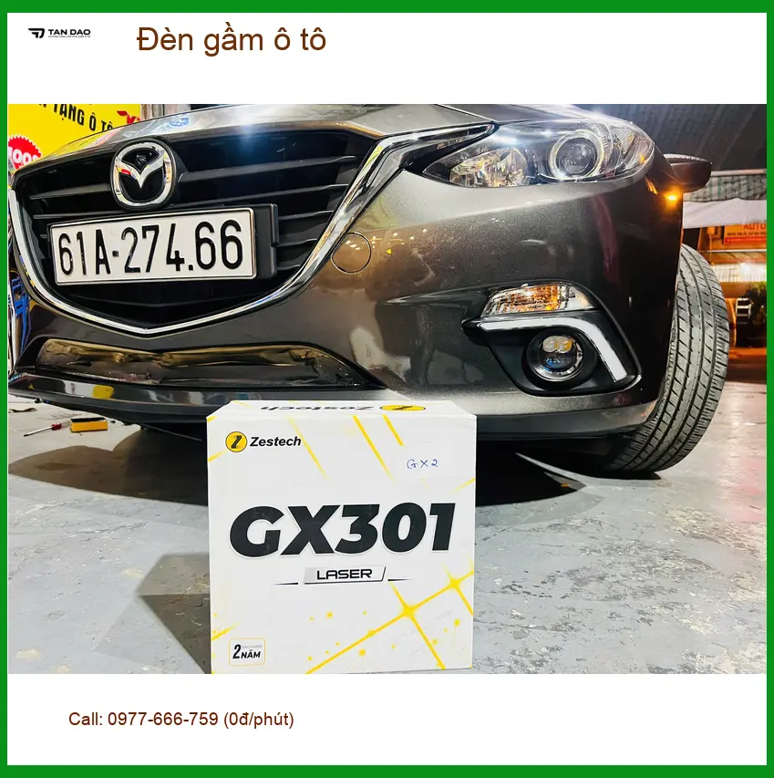 Anh Khải lắp đèn gầm ô tô cho Hyundai Accent tại Quận Tân Phú để tăng sáng đi đêm
