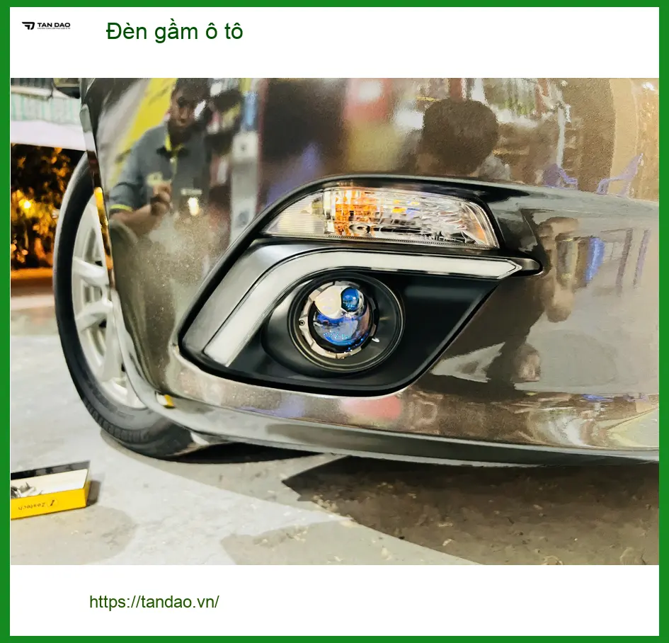 Anh Khải lắp đèn gầm ô tô cho Hyundai Accent tại Quận Tân Phú để tăng sáng đi đêm ảnh thực tế 2