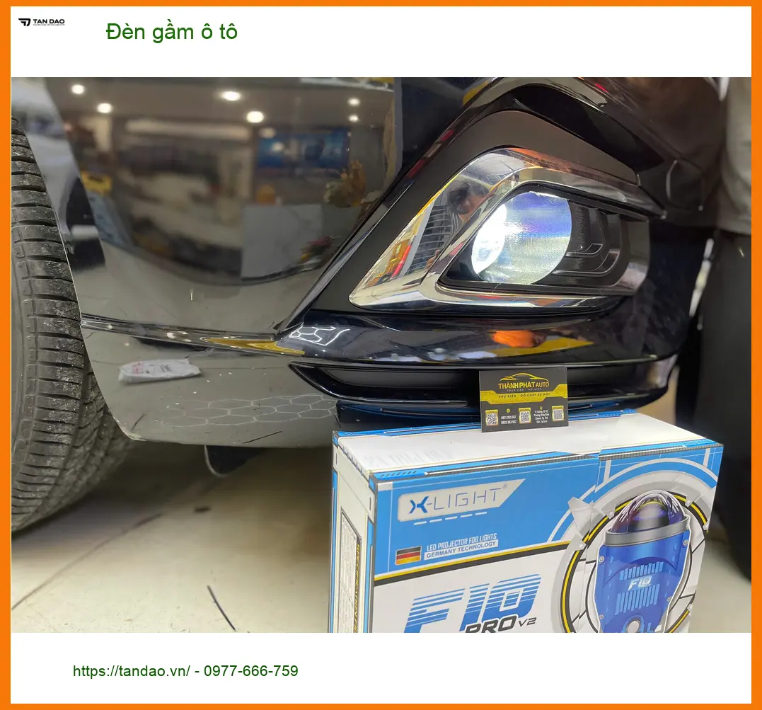 Chị Minh Thư lắp Đèn gầm ô tô cho Ford Everest tại Gò Vấp để cải thiện tầm nhìn ban đêm