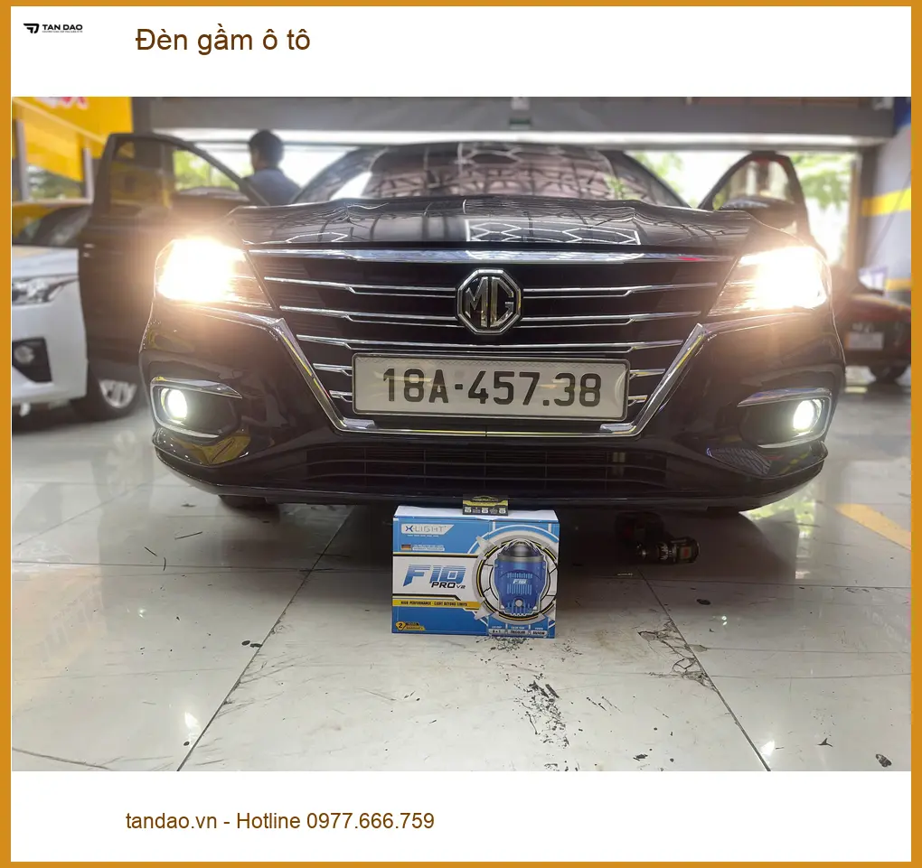 Chị Minh Thư lắp Đèn gầm ô tô cho Ford Everest tại Gò Vấp để cải thiện tầm nhìn ban đêm ảnh thực tế 2