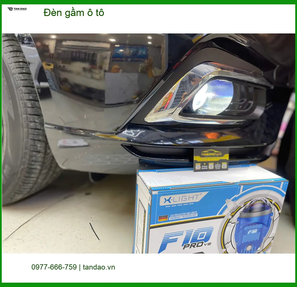 Chị Minh Thư lắp Đèn gầm ô tô cho Ford Everest tại Gò Vấp để cải thiện tầm nhìn ban đêm ảnh thực tế 3