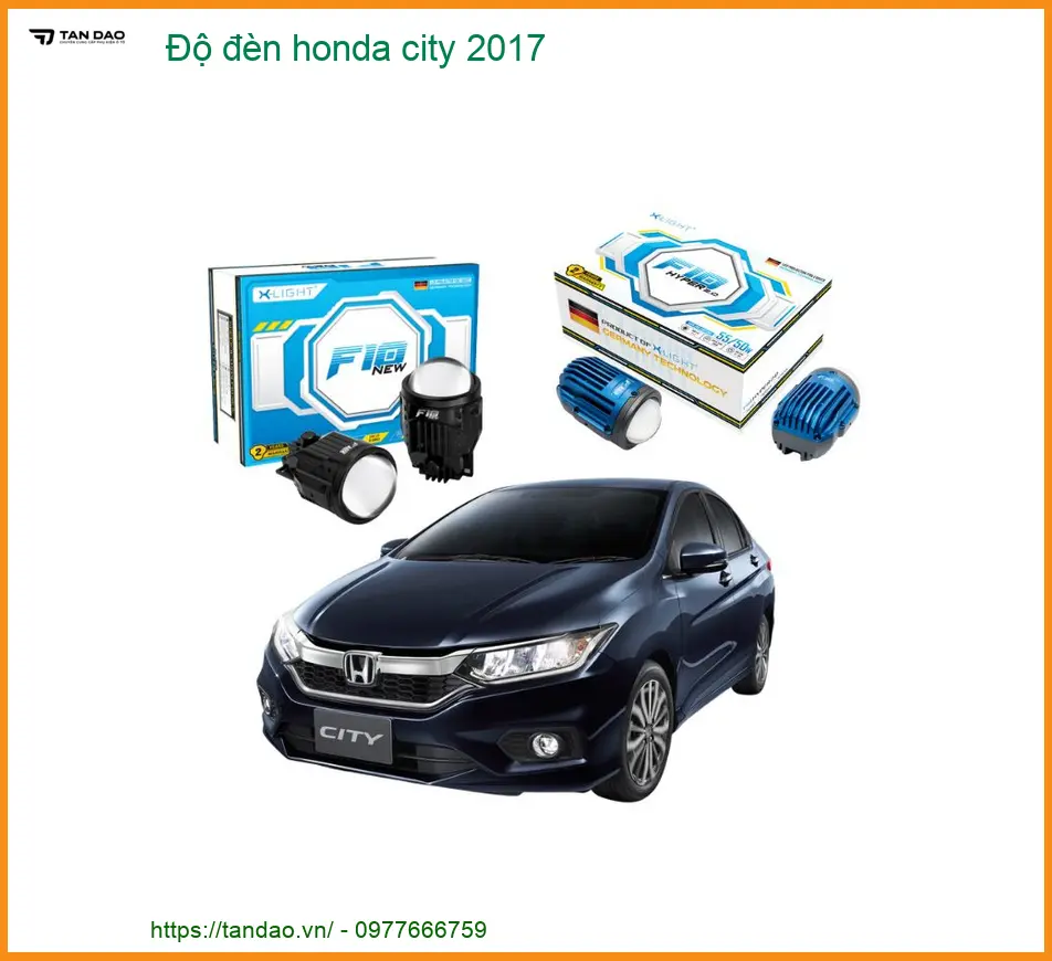 Độ Đèn Pha Bi LED Honda City 2017 - Trung Tâm Nâng Cấp Uy Tín TPHCM