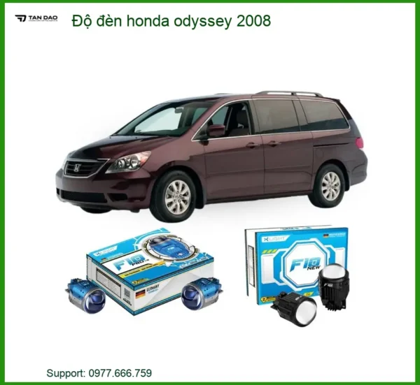 Độ Đèn Bi Xenon Honda Odyssey 2008 - Địa Chỉ Lắp Đặt Uy Tín TPHCM