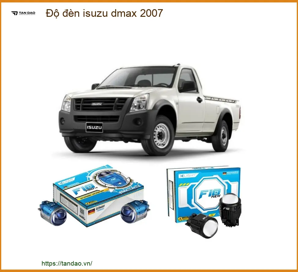 Độ Đèn Isuzu D-Max 2007 - Địa Chỉ Lắp Đặt Nâng Cấp Đèn Chính Hãng, Uy Tín TPHCM