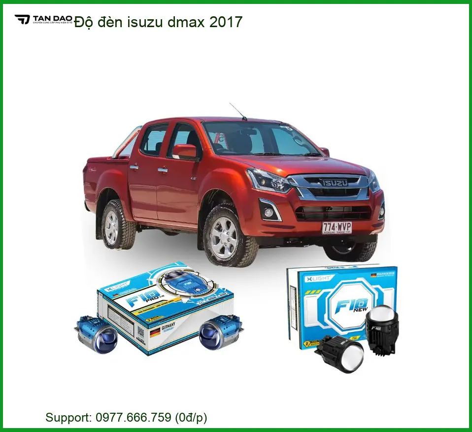 Gói Độ Đèn Bi LED Tăng Sáng Isuzu Dmax 2017 - Địa Chỉ Lắp Đặt Chính Hãng TPHCM