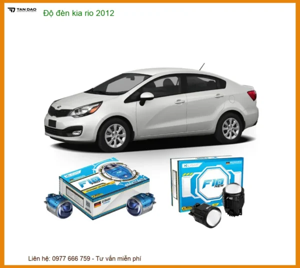 Nâng Cấp Độ Đèn Bi LED Kia Rio 2012 - Trung Tâm Lắp Đặt Uy Tín TPHCM