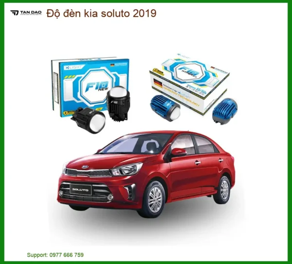 Độ Đèn Bi Led Laser Tăng Sáng Kia Soluto 2019 - Địa Chỉ Lắp Đặt Uy Tín TPHCM