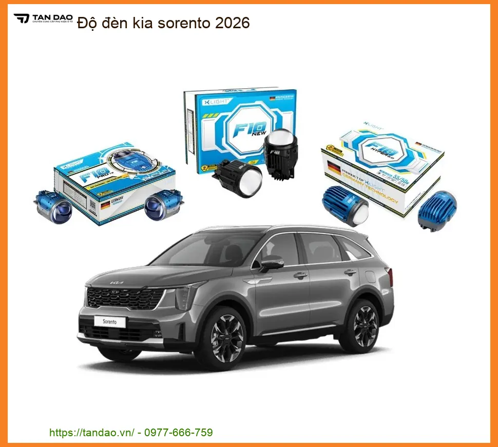 Dịch Vụ Độ Đèn Kia Sorento 2026 - Trung Tâm Lắp Đặt Chính Hãng TPHCM