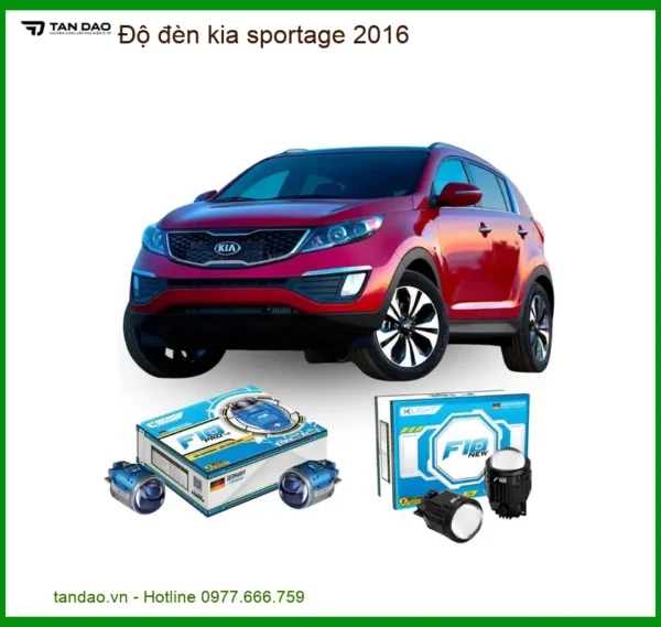 Dịch Vụ Độ Đèn Bi Xenon LED Kia Sportage 2016 - Trung Tâm Lắp Đặt Chính Hãng TPHCM