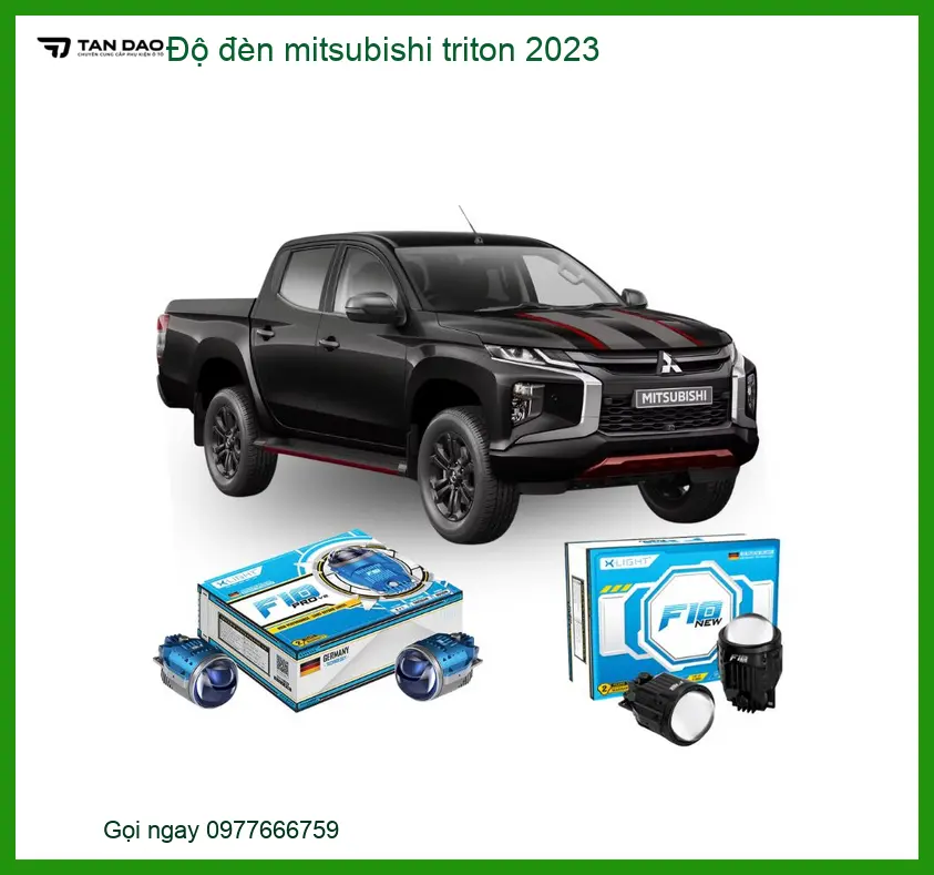 Độ đèn Mitsubishi Triton 2023 - Trung Tâm Nâng Cấp Đèn Chính Hãng TPHCM
