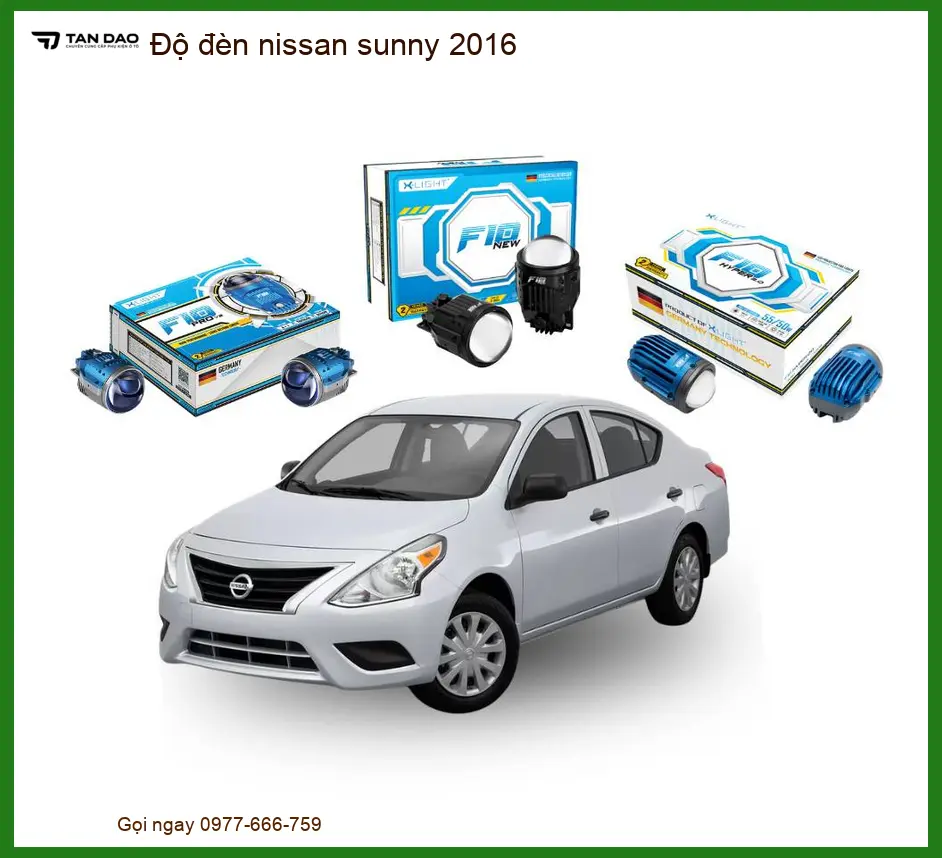 Độ Đèn Nissan Sunny 2016 - Trung Tâm Nâng Cấp Đèn Chính Hãng TPHCM