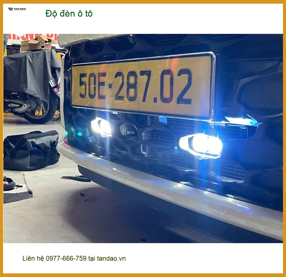 Chú Thành độ đèn ô tô cho Hyundai Creta vì đèn zin yếu ở Bình Chánh