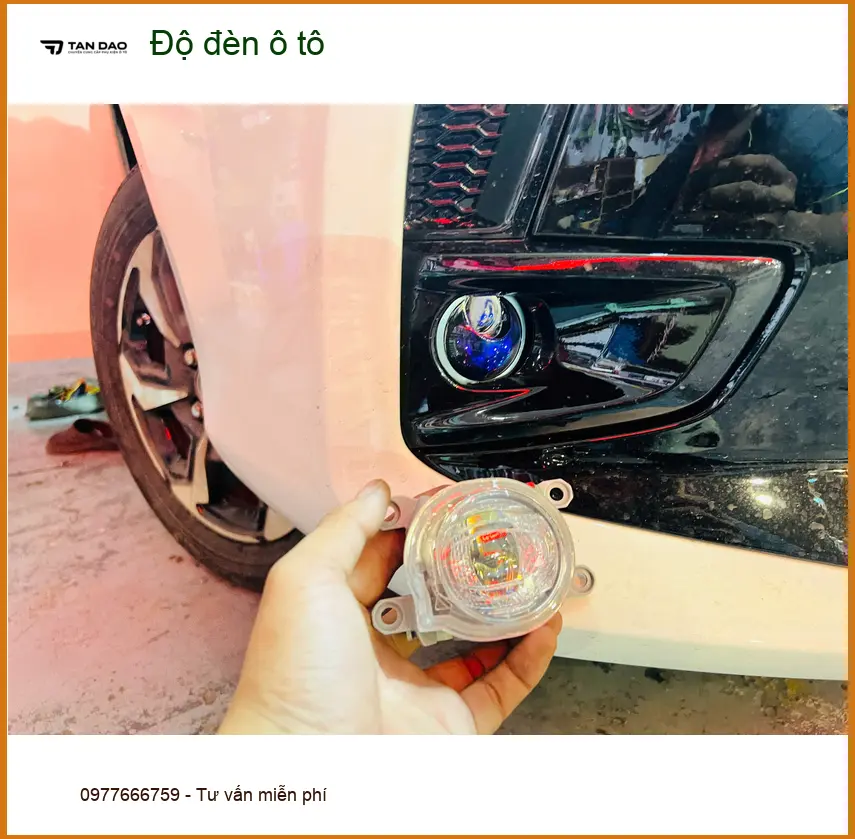 Anh Quang độ đèn ô tô Hyundai Elantra tại Quận Thủ Đức vì đèn zin quá tối khi đi đêm
