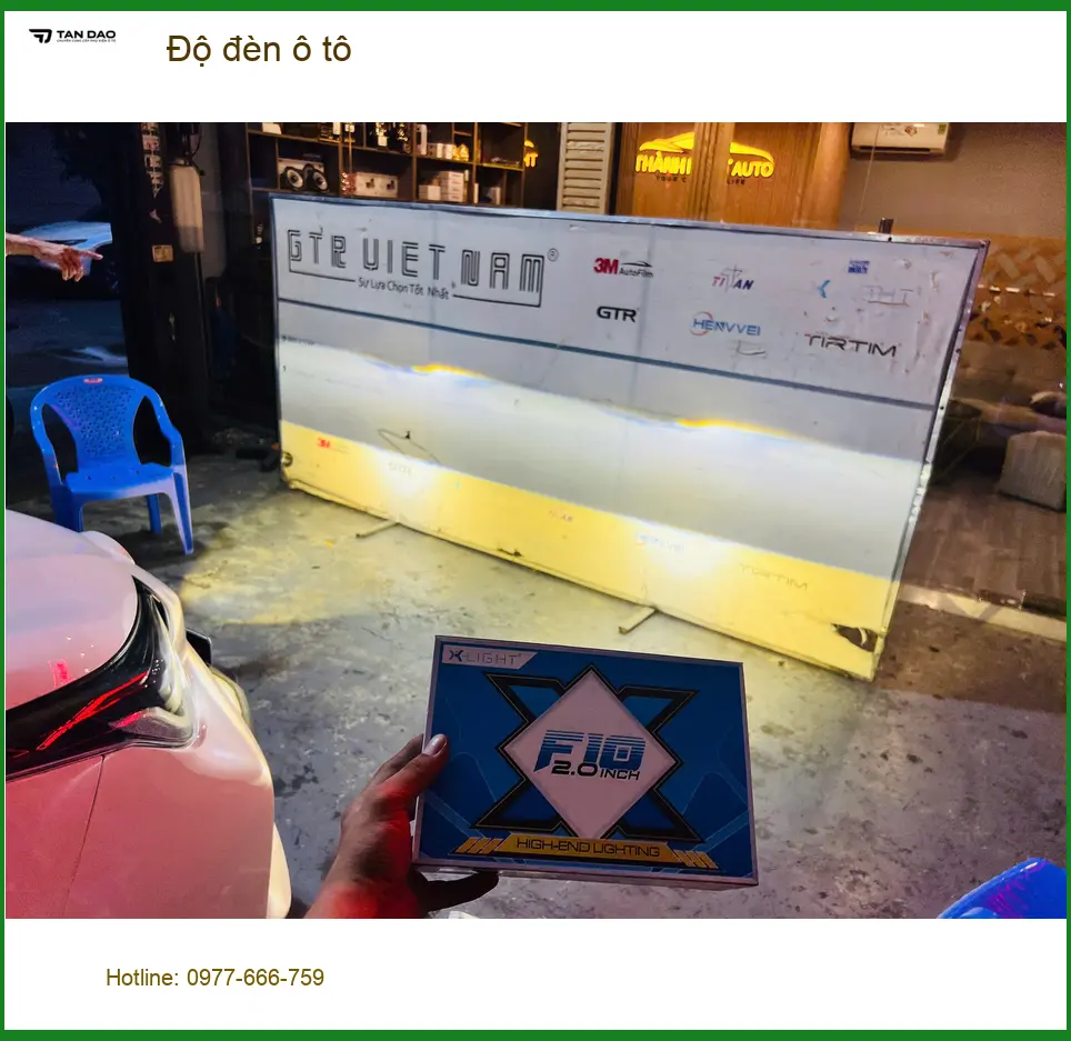 Anh Minh độ đèn ô tô Hyundai Accent tại Hóc Môn để cải thiện tầm nhìn ban đêm ảnh thực tế 3
