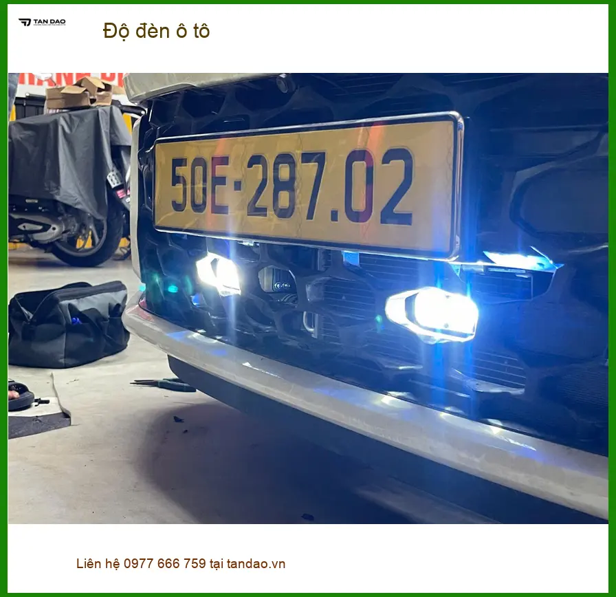 Anh Quang độ đèn ô tô Honda CRV tại Hóc Môn để tăng cường ánh sáng ảnh thực tế 3