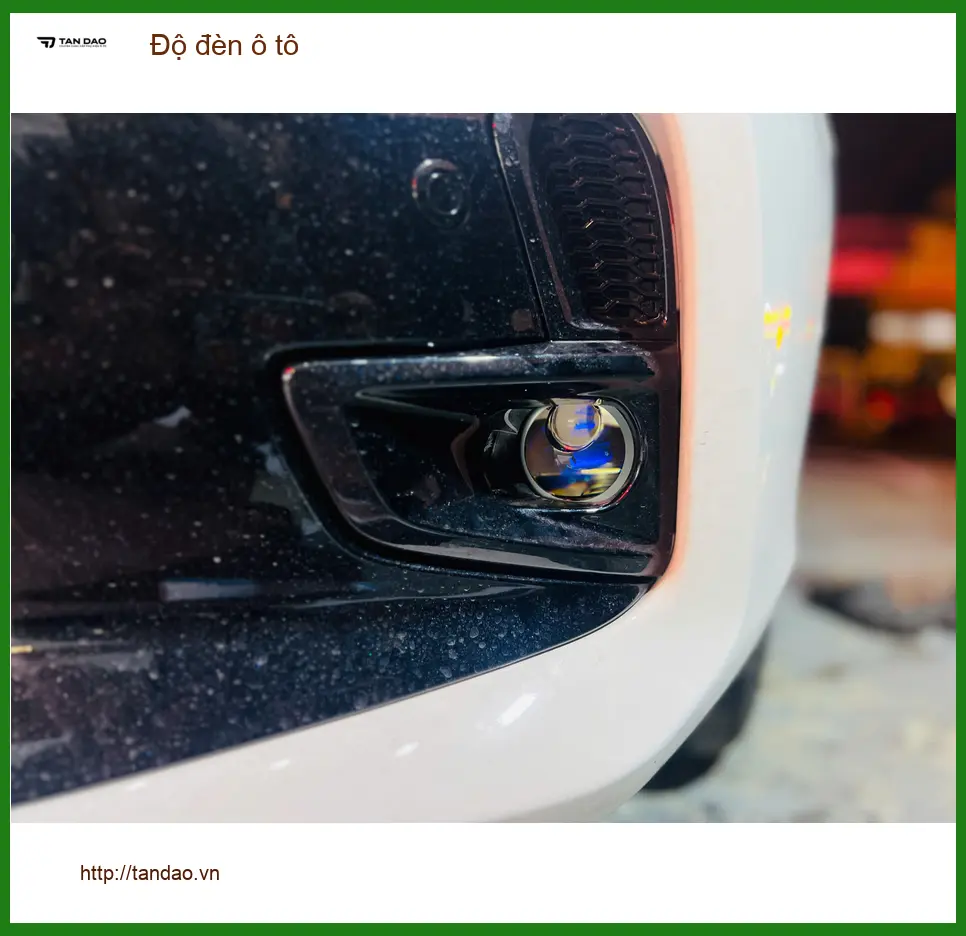 Anh Minh độ đèn ô tô Hyundai Accent tại Quận 12 để cải thiện tầm nhìn khi đi đường đêm ảnh thực tế 3