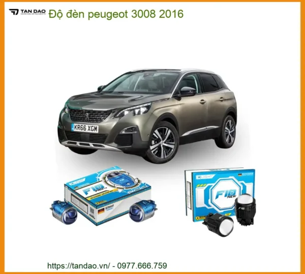 Độ đèn Peugeot 3008 2016 - Trung Tâm Nâng Cấp Chính Hãng TPHCM