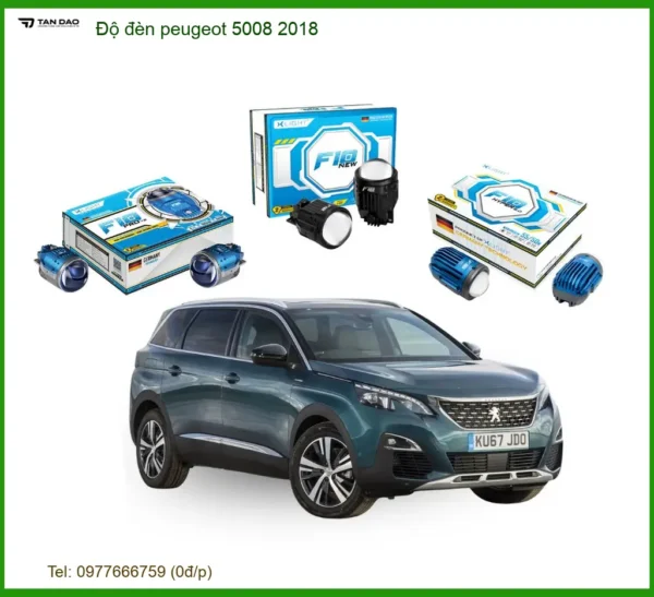 Nâng Cấp Đèn Bi LED Peugeot 5008 2018 - Trung Tâm Lắp Đặt Chính Hãng TPHCM