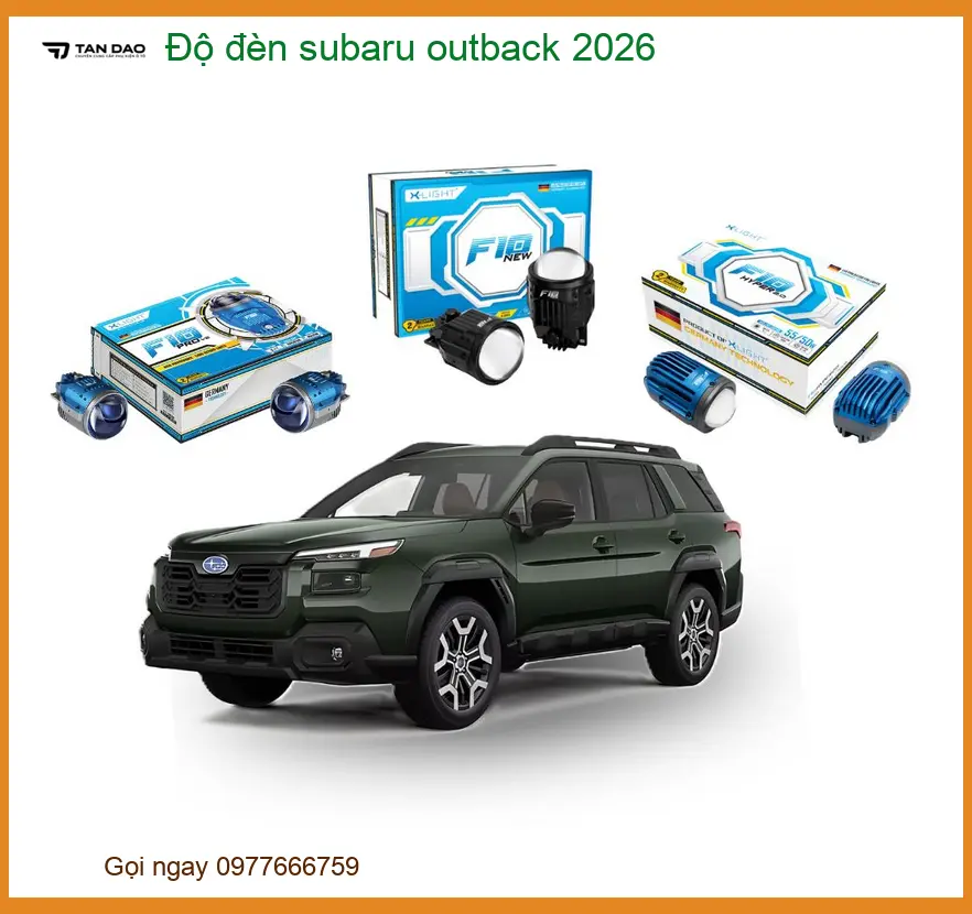 Nâng Cấp Ánh Sáng Bi LED Laser Subaru Outback - Trung Tâm Độ Uy Tín TPHCM