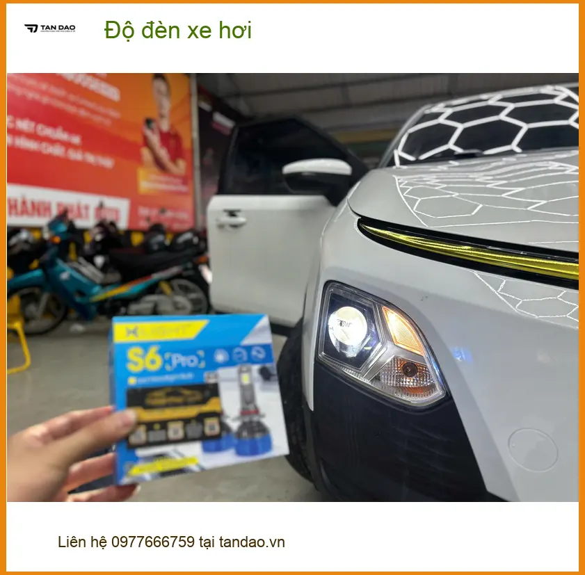 Anh Lâm độ đèn xe hơi Ford Everest tại Quận Tân Bình vì đèn zin kém sáng ảnh thực tế 2