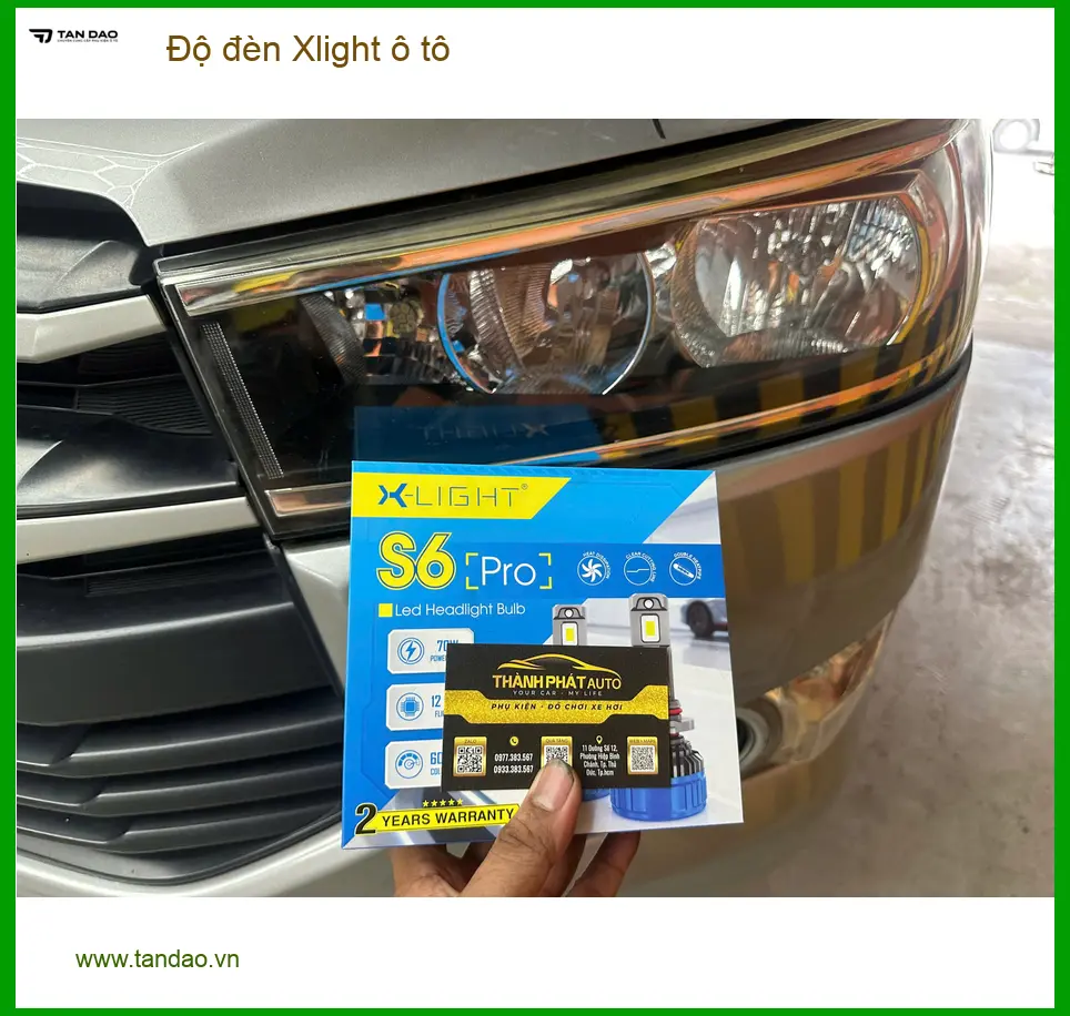 Chị Hương độ đèn Xlight ô tô Kia K3 tại Phú Nhuận cần ánh sáng tốt ảnh thực tế 2