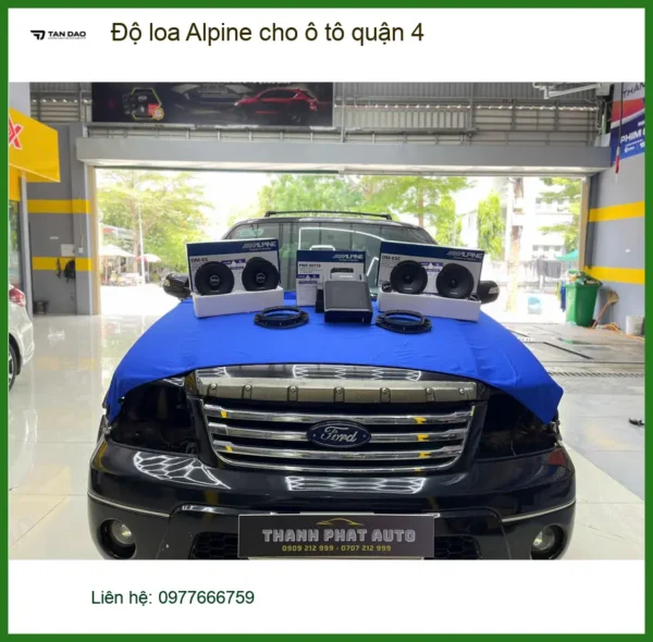 Trung Tâm Độ Loa Ô Tô loa Alpine cho ô tô quận 4 - Nâng Cấp Chính Hãng