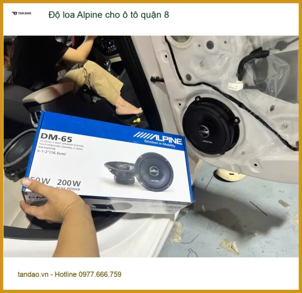 Trung Tâm Độ Loa Ô Tô loa Alpine cho ô tô quận 8 - Thi Công Chuyên Nghiệp