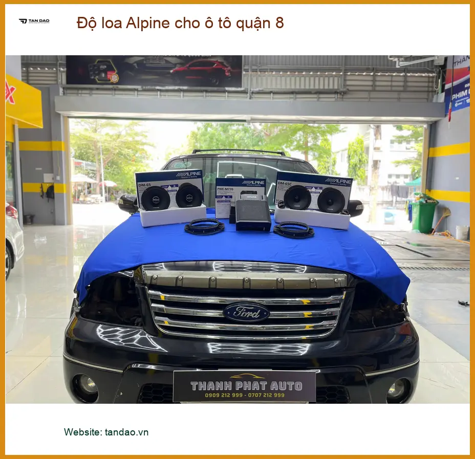 Trung Tâm Độ Loa Ô Tô loa Alpine cho ô tô quận 8 - Thi Công Chuyên Nghiệp ảnh thực tế 2