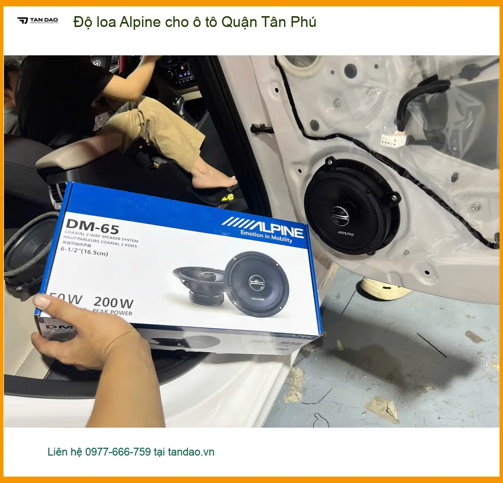 Trung Tâm Độ Loa Ô Tô loa Alpine cho ô tô Quận Tân Phú - Thi Công Chuyên Nghiệp