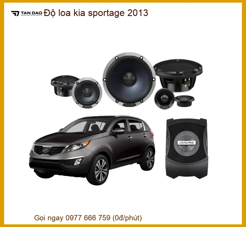 Độ Loa, Nâng Cấp Âm Thanh Kia Sportage 2013 - Trung Tâm Lắp Đặt Chính Hãng TPHCM