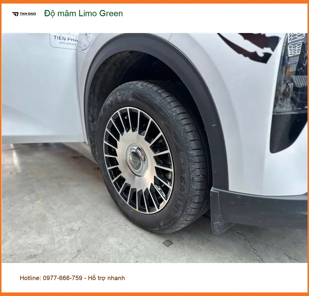 Chị Thuỷ độ mâm Limo Green cho Hyundai Accent tại Hóc Môn để xe nổi bật hơn