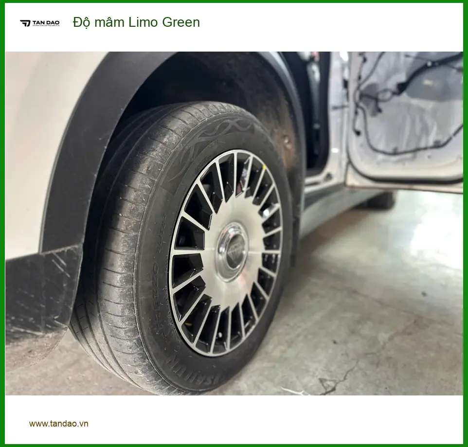 Chị Thuỷ độ mâm Limo Green cho Hyundai Accent tại Hóc Môn để xe nổi bật hơn ảnh thực tế 2
