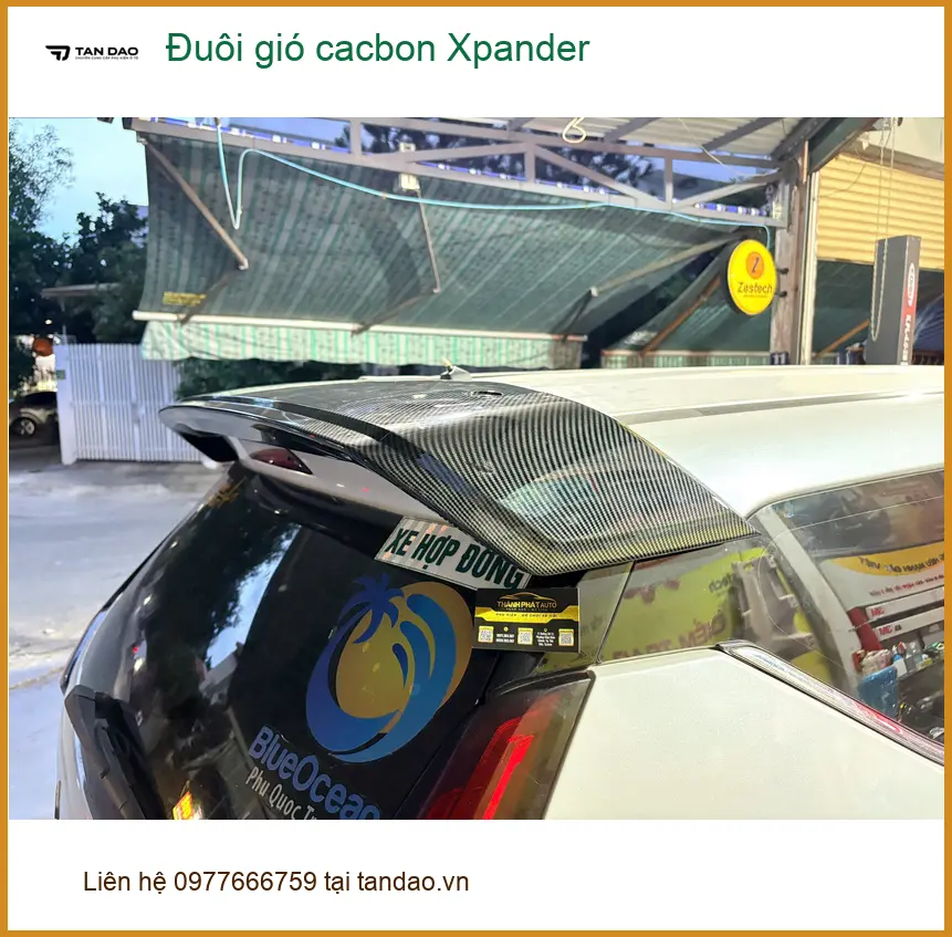 Anh Minh nâng cấp đuôi gió cacbon Xpander tại Quận 8 cho xe thêm phong cách