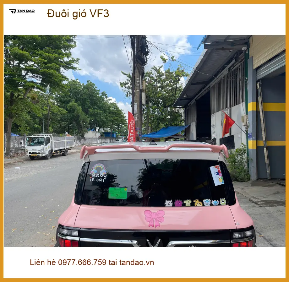 Anh Quang Lắp Đuôi Gió VF3 tại Quận 6 uy tín để tăng vẻ thể thao ảnh thực tế 4