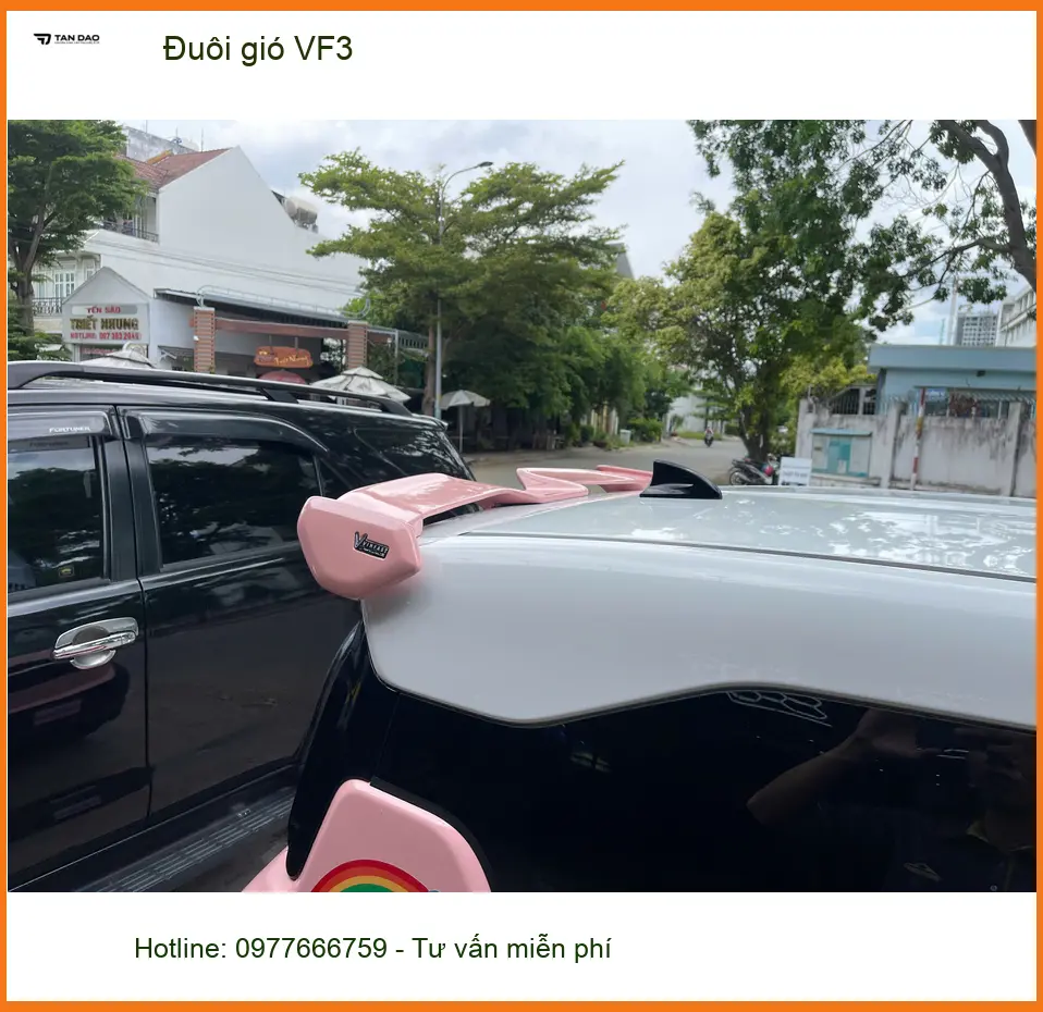 Anh Thắng gắn đuôi gió VF3 tại Bình Chánh để xe trông năng động hơn ảnh thực tế 3