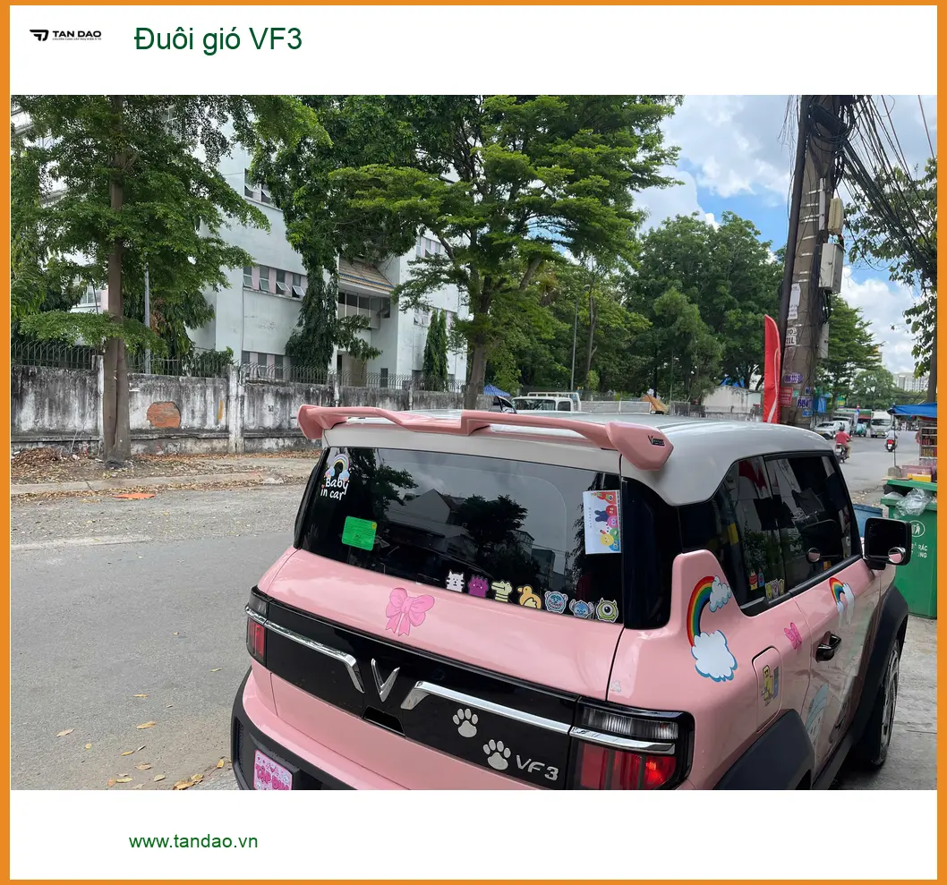 Anh Khải lắp đuôi gió VF3 tại Quận 2 để tăng vẻ thể thao cho xe ảnh thực tế 2