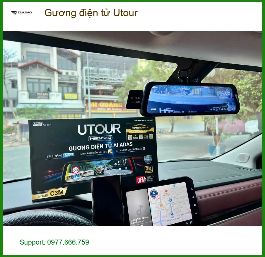 Anh Duy lắp Gương điện tử Utour cho Mazda CX-5 tại Quận Tân Bình ảnh thực tế 2