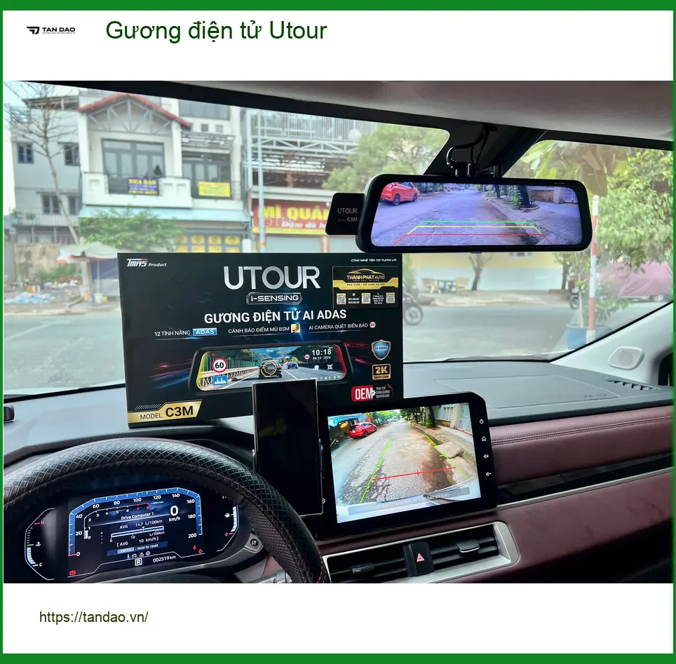 Anh Duy lắp Gương điện tử Utour cho Mazda CX-5 tại Quận Tân Bình ảnh thực tế 4