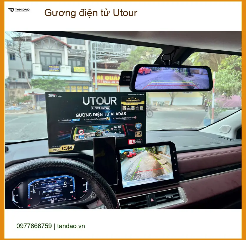 Anh Thắng lắp gương điện tử Utour cho Mazda CX-5 ở Quận 2 để tăng tầm nhìn ảnh thực tế 4