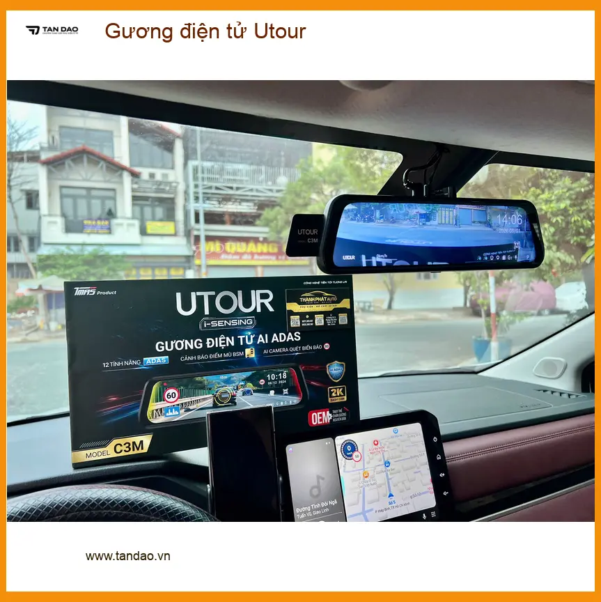Chị Mỹ Dung lắp Gương điện tử Utour cho Honda CRV tại Quận Bình Tân vì muốn nâng cấp an toàn ảnh thực tế 2