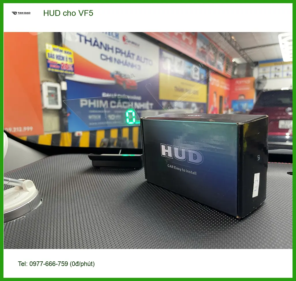 Anh Khải lắp HUD cho VF5 tại Quận Thủ Đức để lái xe an toàn hơn ảnh thực tế 4