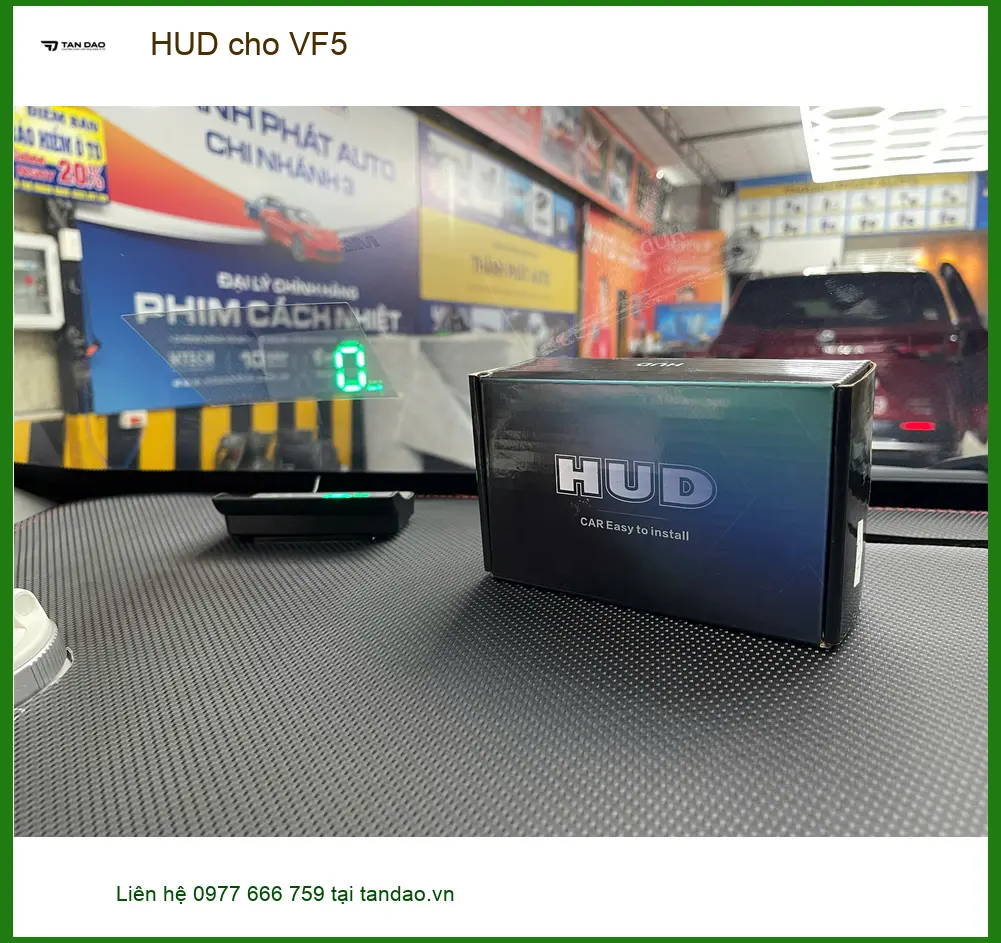 Anh Khải lắp HUD cho VF5 tại Quận Thủ Đức để lái xe an toàn hơn ảnh thực tế 5