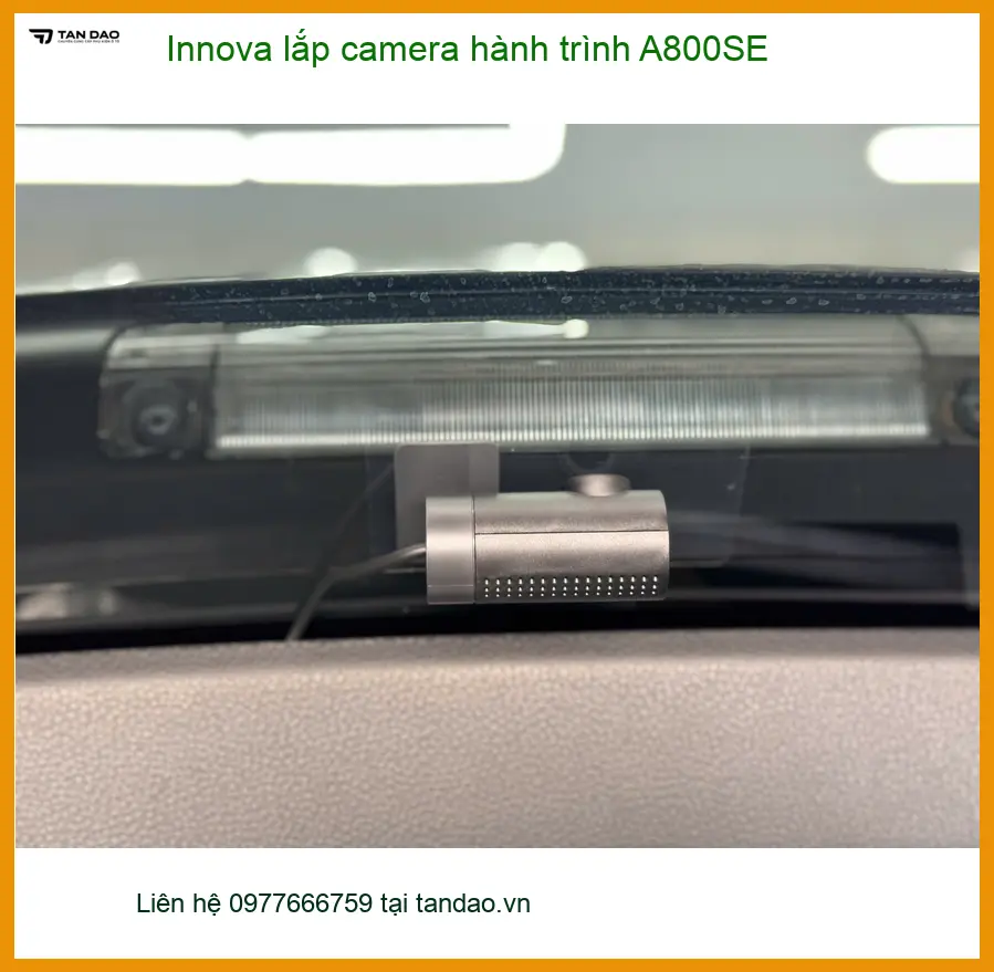 Chị Thư lắp camera hành trình A800SE cho Innova tại Quận 2. ảnh thực tế 3