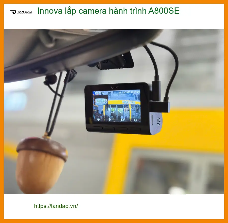 Chú Tấn lắp camera hành trình A800SE cho Innova tại Bình Thạnh đảm bảo an toàn ảnh thực tế 4