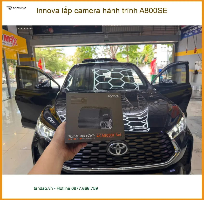 Anh Minh lắp camera hành trình A800SE cho Innova tại Quận Tân Bình. ảnh thực tế 5